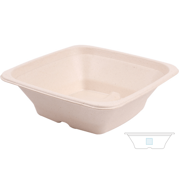 "Bionic" Pomace Square Bowls